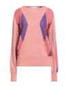 Ballantyne Woman Sweater Antique Rose Size 10 Wool, Cashmere, Mohair Wool, Polyamide In Pink