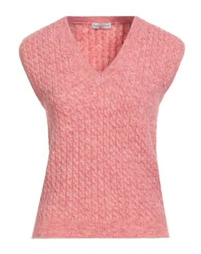 Ballantyne Woman Sweater Antique Rose Size 8 Alpaca Wool, Wool, Polyamide, Elastane In Pink