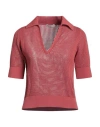 Ballantyne Woman Sweater Pastel Pink Size 10 Cotton In Pink