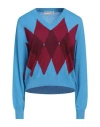 Ballantyne Woman Sweater Azure Size 4 Cashmere In Blue