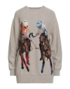 Ballantyne Woman Sweater Beige Size 8 Cashmere In Gray