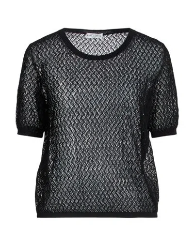 Ballantyne Woman Sweater Black Size 10 Cotton