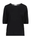 Ballantyne Woman Sweater Black Size 12 Cotton