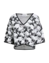 Ballantyne Woman Sweater Black Size 6 Viscose, Linen, Polyester, Polyamide In Black