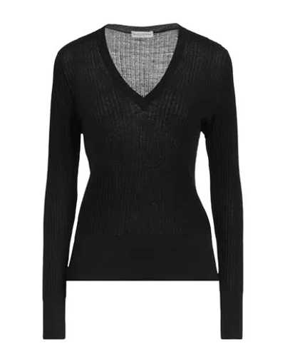 Ballantyne Woman Sweater Black Size 6 Wool