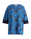 Ballantyne Woman Sweater Blue Size 8 Viscose, Polyester In Blue