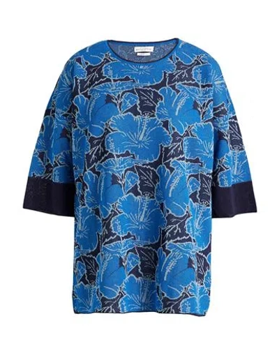 Ballantyne Woman Sweater Blue Size 10 Viscose, Polyester