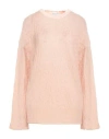 Ballantyne Woman Sweater Blush Size 6 Mohair Wool, Polyamide, Wool In Pink
