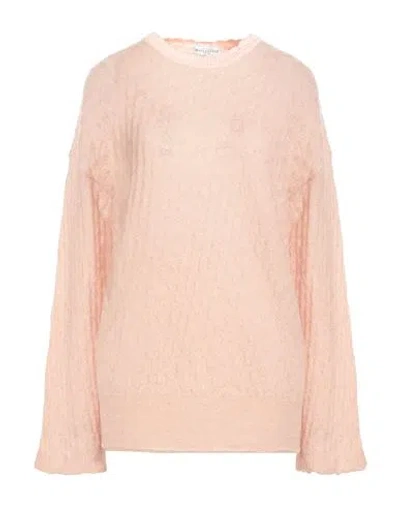 Ballantyne Woman Sweater Blush Size 6 Mohair Wool, Polyamide, Wool In Pink