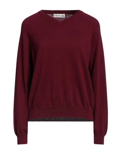 Ballantyne Woman Sweater Burgundy Size 8 Cashmere In Red