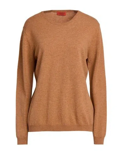 Ballantyne Woman Sweater Camel Size 14 Wool In Sand