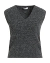 Ballantyne Woman Sweater Charcoal Size 6 Alpaca Wool, Wool, Polyamide, Elastane In Gray