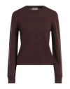Ballantyne Woman Sweater Dark Brown Size 10 Wool