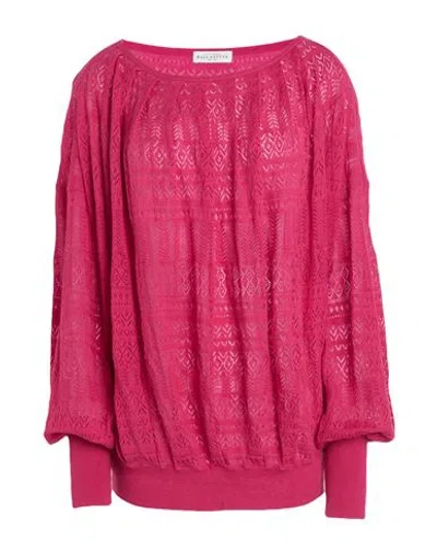 Ballantyne Woman Sweater Fuchsia Size 10 Cotton In Pink