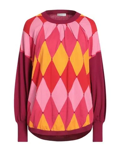 Ballantyne Woman Sweater Garnet Size 4 Cotton, Cashmere In Red