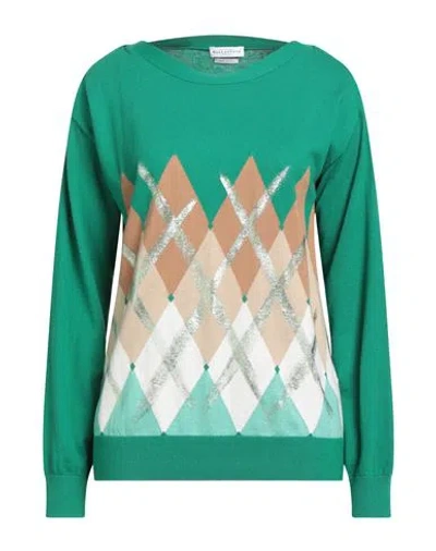 Ballantyne Woman Sweater Green Size 6 Cotton, Cashmere