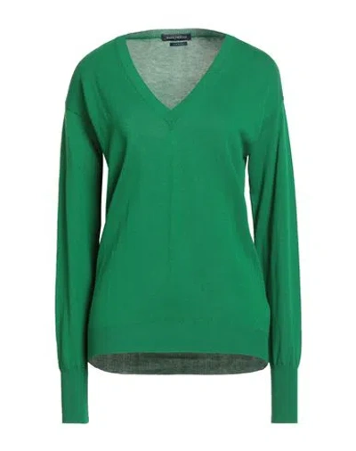Ballantyne Woman Sweater Green Size 8 Cotton