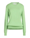 Ballantyne Woman Sweater Green Size 8 Silk, Cotton