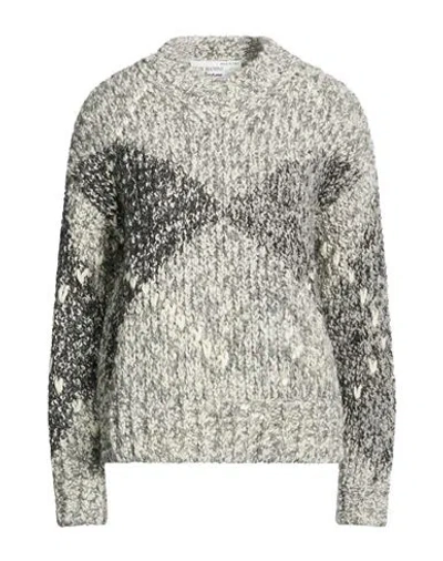 Ballantyne Woman Sweater Grey Size 4 Wool, Alpaca Wool In Gray