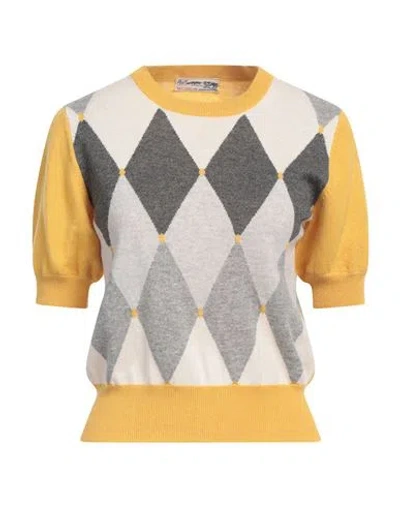 Ballantyne Woman Sweater Grey Size 8 Cashmere In Multi