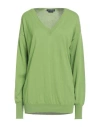 Ballantyne Woman Sweater Light Green Size 8 Cotton