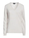 Ballantyne Woman Sweater Light Grey Size 8 Cashmere