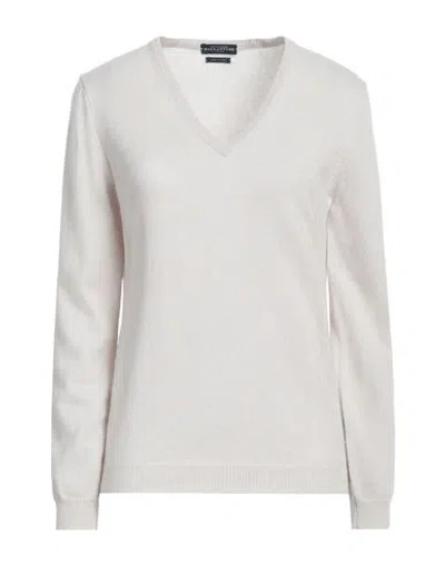 Ballantyne Woman Sweater Light Grey Size 8 Cashmere