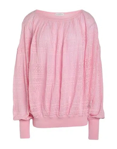 Ballantyne Woman Sweater Light Pink Size 6 Cotton