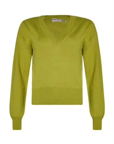 Ballantyne Woman Sweater Lime Green Size 4 Cashmere
