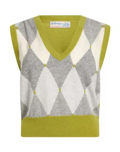 Ballantyne Woman Sweater Lime Green Size 6 Cashmere