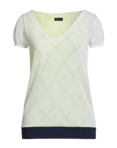 Ballantyne Woman Sweater Lime Green Size 6 Cotton, Polyamide