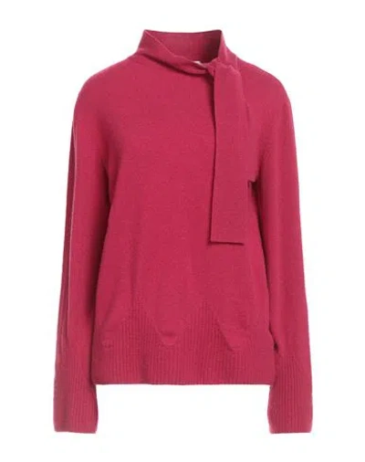 Ballantyne Woman Sweater Magenta Size 6 Cashmere In Purple