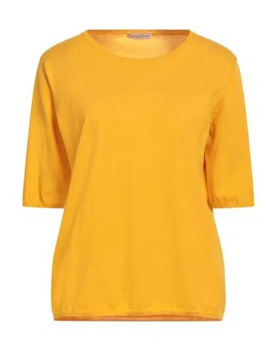 Ballantyne Woman Sweater Marigold Size 14 Cotton