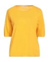 Ballantyne Woman Sweater Marigold Size 14 Cotton In Yellow