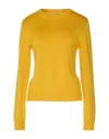 Ballantyne Woman Sweater Ocher Size 6 Wool In Yellow