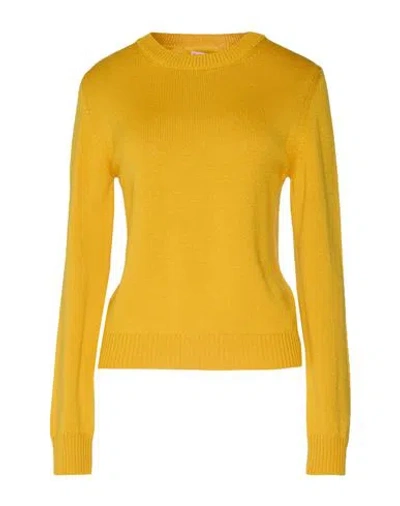 Ballantyne Woman Sweater Ocher Size 6 Wool In Yellow