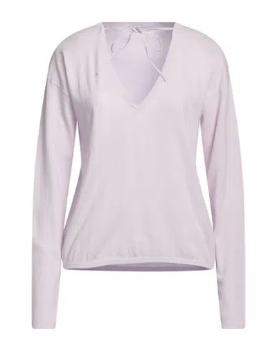Ballantyne Woman Sweater Mauve Size 8 Cotton In Purple