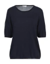 Ballantyne Woman Sweater Midnight Blue Size 10 Cotton