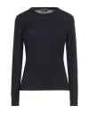 Ballantyne Woman Sweater Midnight Blue Size 8 Cotton, Cashmere