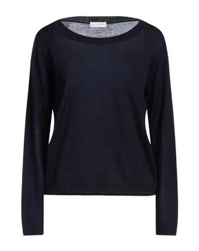 Ballantyne Woman Sweater Midnight Blue Size 8 Wool
