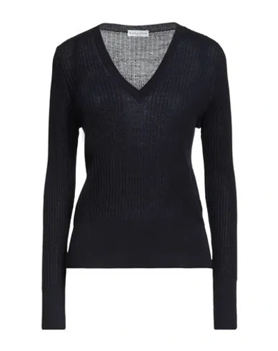 Ballantyne Woman Sweater Midnight Blue Size 8 Wool