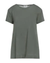 Ballantyne Woman Sweater Military Green Size 4 Silk, Linen In Gray