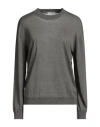 Ballantyne Woman Sweater Military Green Size 6 Silk, Linen