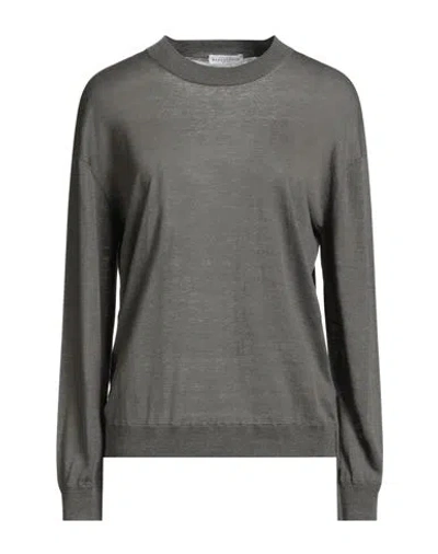 Ballantyne Woman Sweater Military Green Size 6 Silk, Linen