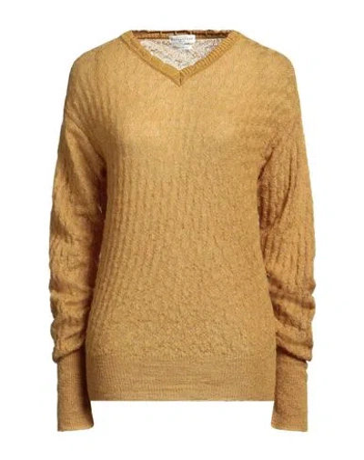 Ballantyne Woman Sweater Mustard Size 6 Mohair Wool, Polyamide, Wool