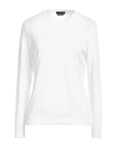 Ballantyne Woman Sweater Off White Size 10 Cotton, Cashmere