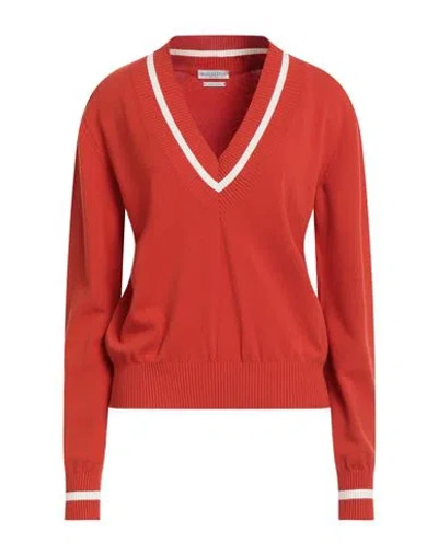 Ballantyne Woman Sweater Orange Size 6 Viscose, Polyester