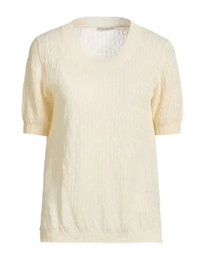 Ballantyne Woman Sweater Pastel Yellow Size 10 Linen In Multi