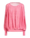 Ballantyne Woman Sweater Pink Size 4 Cotton