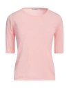 Ballantyne Woman Sweater Pink Size 6 Cotton In Pink